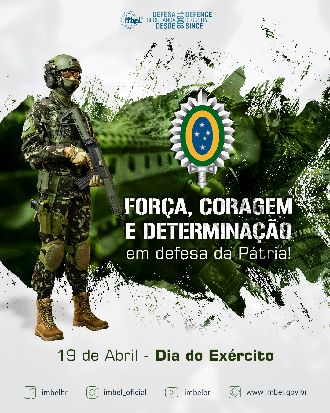 Homenagem da IMBEL ao Dia do Exército