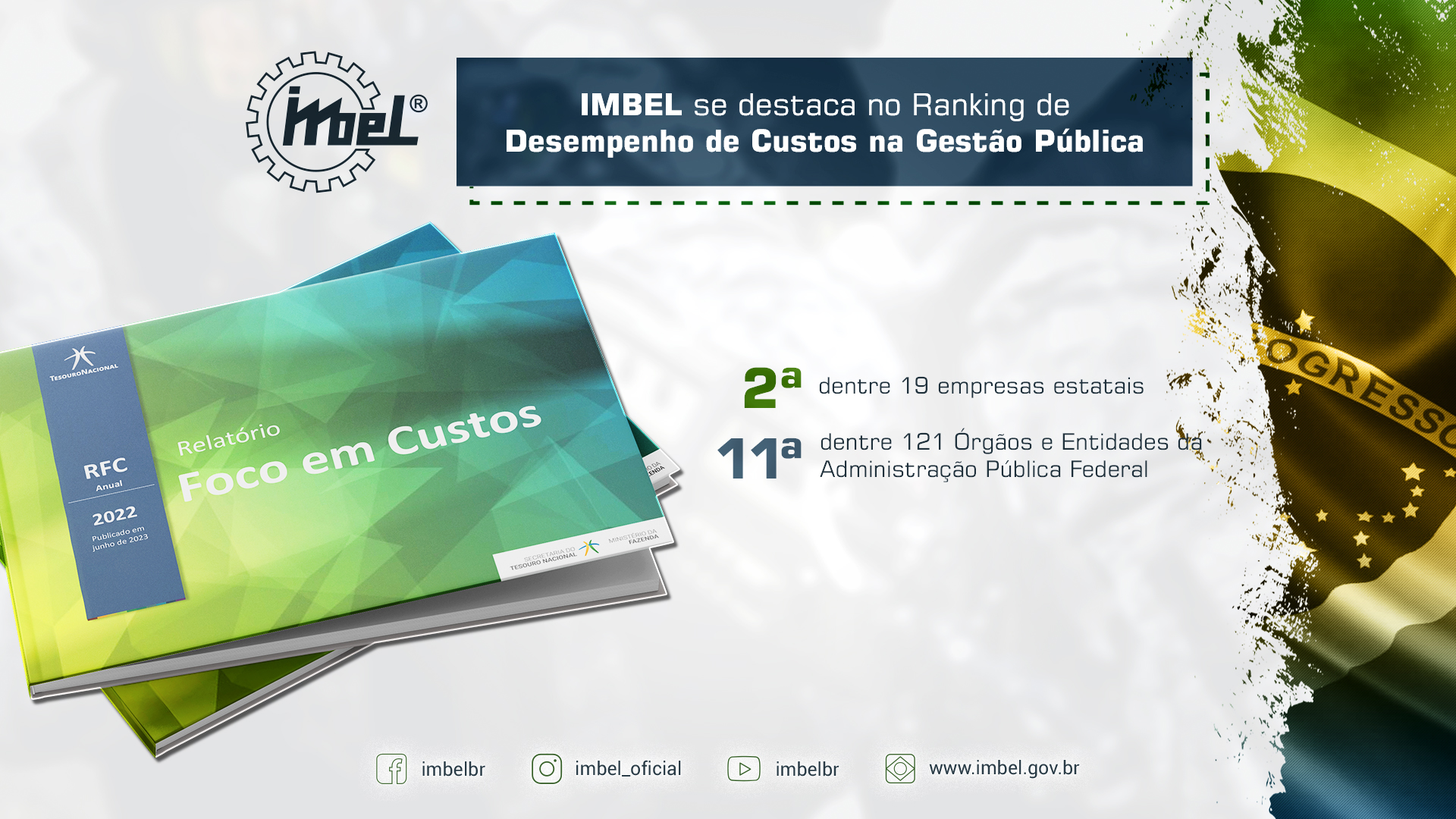 IMBEL obtém avaliação positiva em Relatório de Custos do Tesouro Nacional