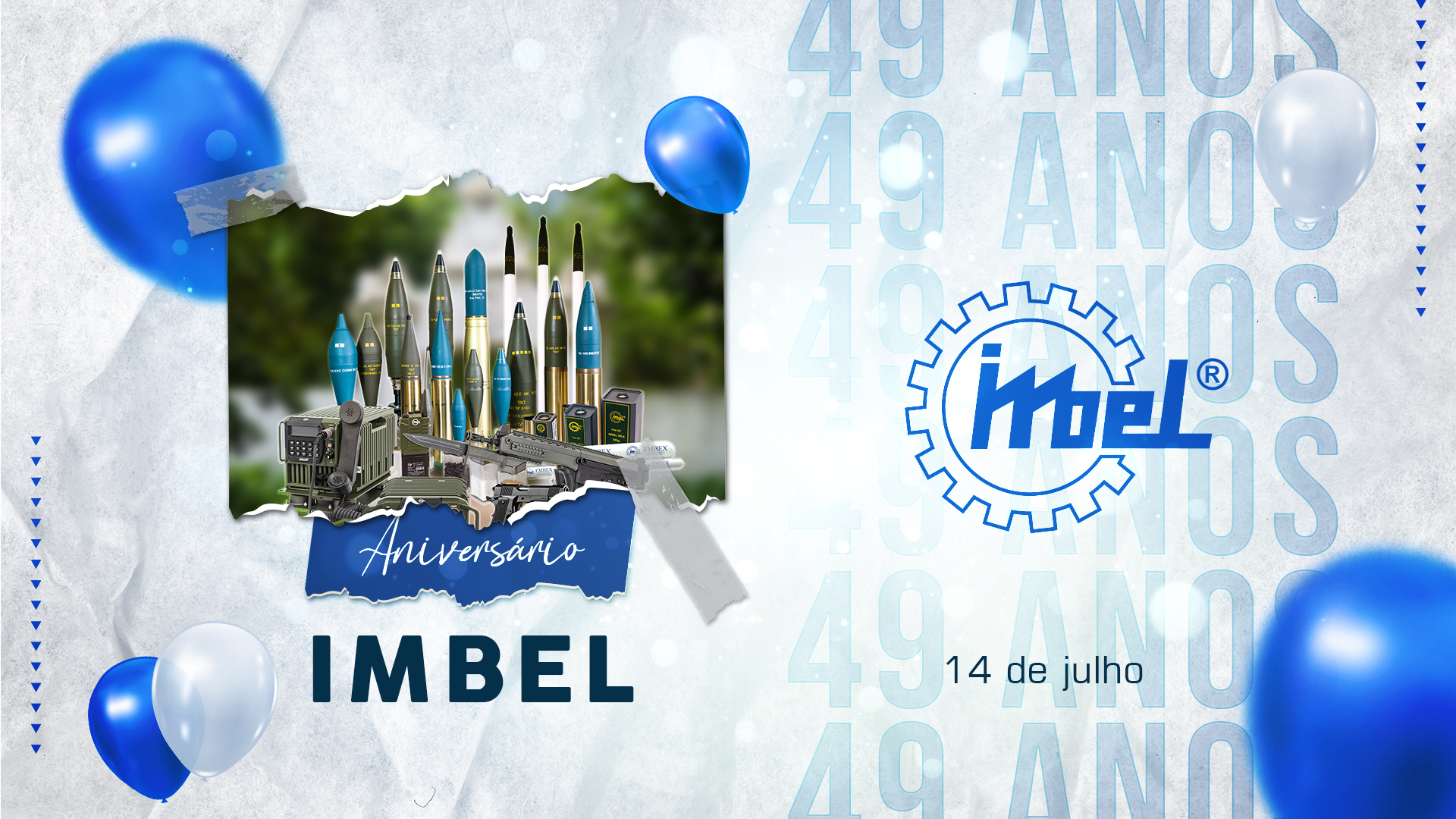14 de julho: IMBEL completa 49 anos