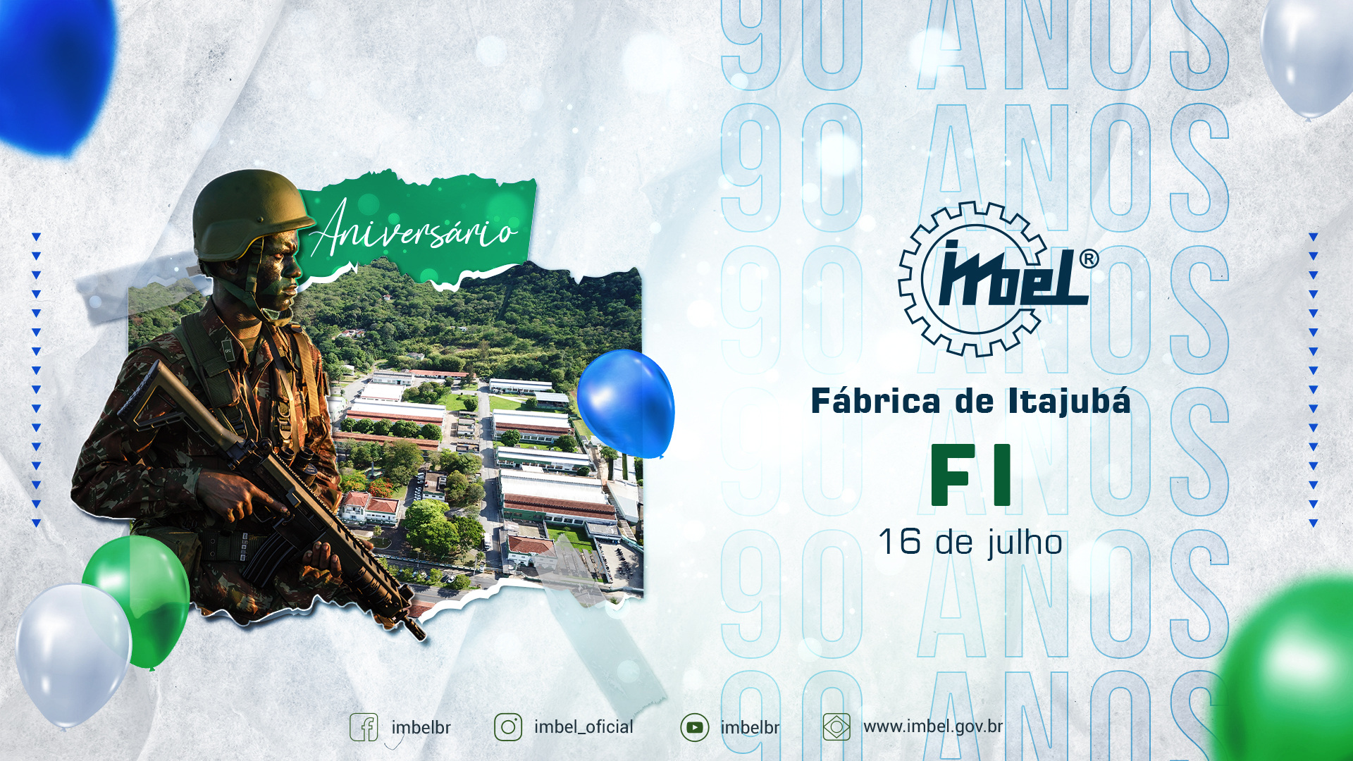 16 de julho - a Fábrica de Itajubá comemora 90 anos